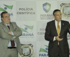 Diretor do IML/PR e o Secretário da Segurança Pública Cid Vasques