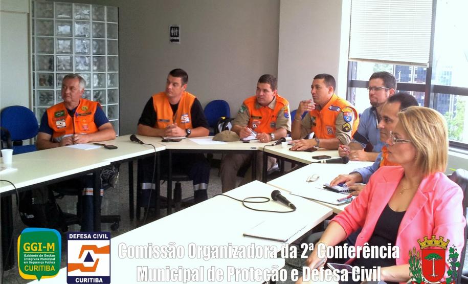 A Comissão Organizadora da 2ª Conferência Municipal de Proteção e Defesa Civil se reuniu pela segunda vez no GGI.